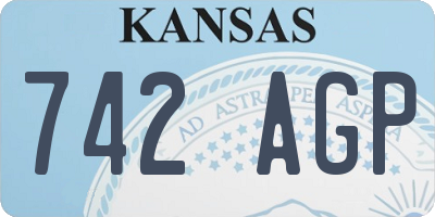 KS license plate 742AGP