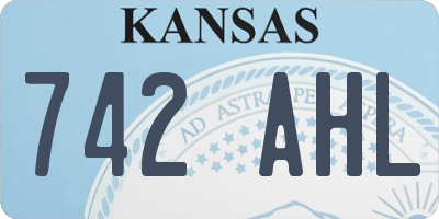 KS license plate 742AHL