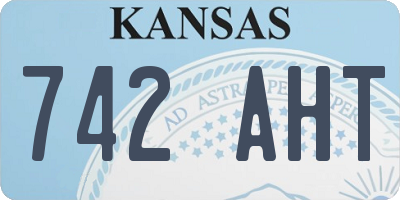 KS license plate 742AHT