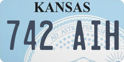 KS license plate 742AIH