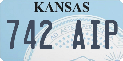 KS license plate 742AIP