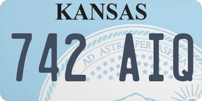 KS license plate 742AIQ