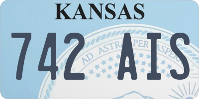 KS license plate 742AIS