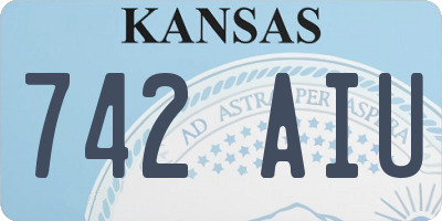 KS license plate 742AIU