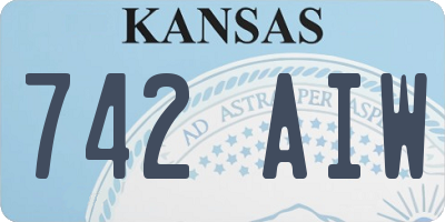 KS license plate 742AIW