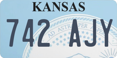 KS license plate 742AJY