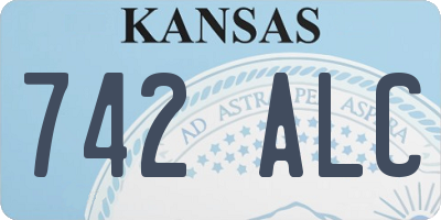 KS license plate 742ALC