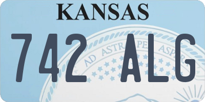 KS license plate 742ALG