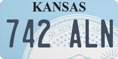 KS license plate 742ALN