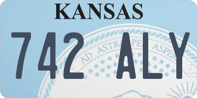 KS license plate 742ALY