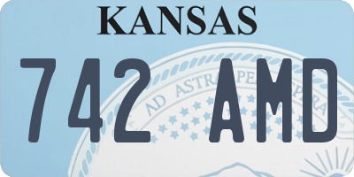 KS license plate 742AMD