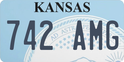 KS license plate 742AMG