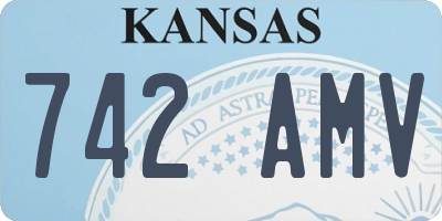 KS license plate 742AMV