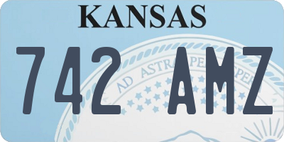 KS license plate 742AMZ
