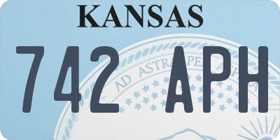KS license plate 742APH