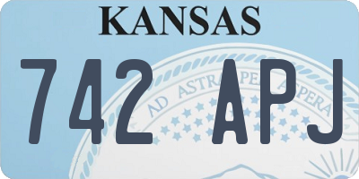 KS license plate 742APJ