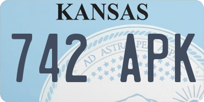 KS license plate 742APK