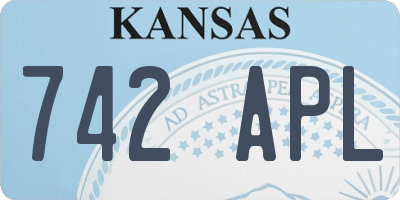 KS license plate 742APL