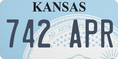 KS license plate 742APR