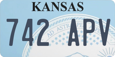 KS license plate 742APV