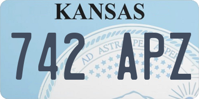 KS license plate 742APZ