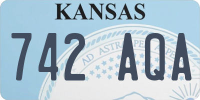 KS license plate 742AQA