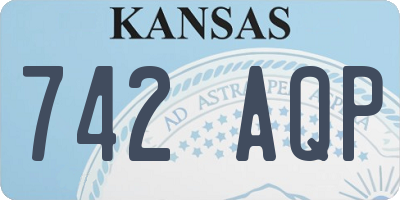 KS license plate 742AQP