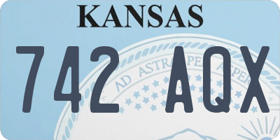 KS license plate 742AQX