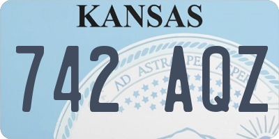 KS license plate 742AQZ