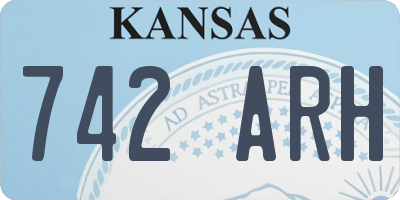 KS license plate 742ARH