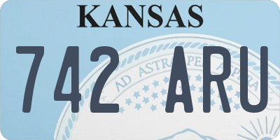 KS license plate 742ARU
