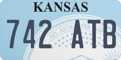KS license plate 742ATB