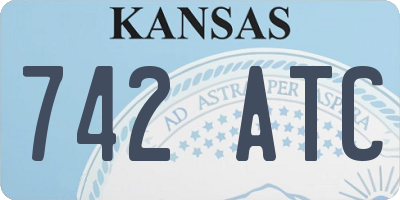 KS license plate 742ATC