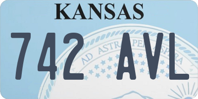 KS license plate 742AVL