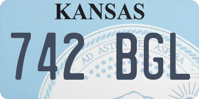 KS license plate 742BGL