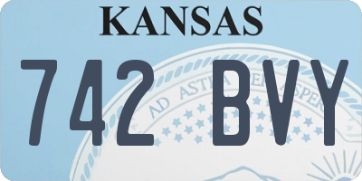 KS license plate 742BVY