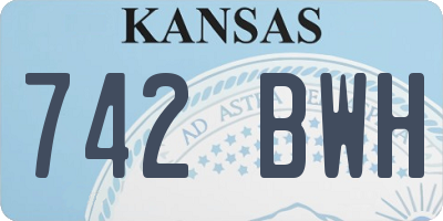 KS license plate 742BWH