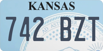 KS license plate 742BZT