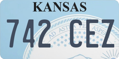 KS license plate 742CEZ