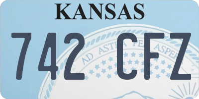KS license plate 742CFZ
