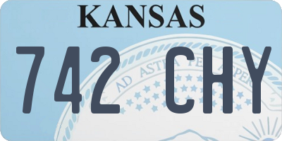 KS license plate 742CHY