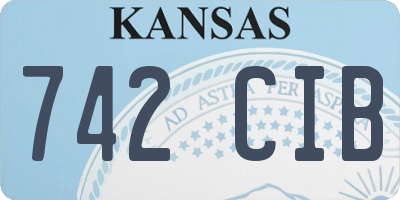KS license plate 742CIB