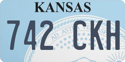 KS license plate 742CKH