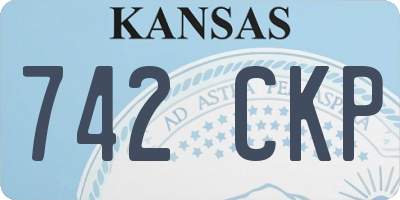 KS license plate 742CKP