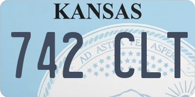 KS license plate 742CLT