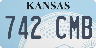 KS license plate 742CMB