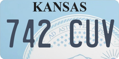 KS license plate 742CUV