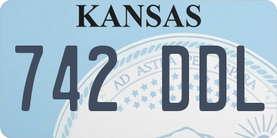 KS license plate 742DDL