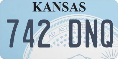 KS license plate 742DNQ