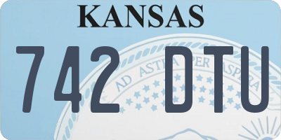 KS license plate 742DTU